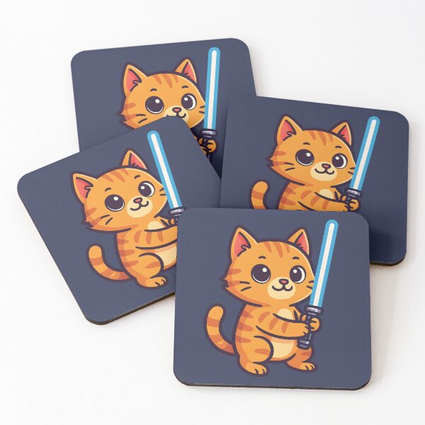 Item preview, Purr Wars: Lightsaber Kitty Strikes Back designed and sold by WAUZ.