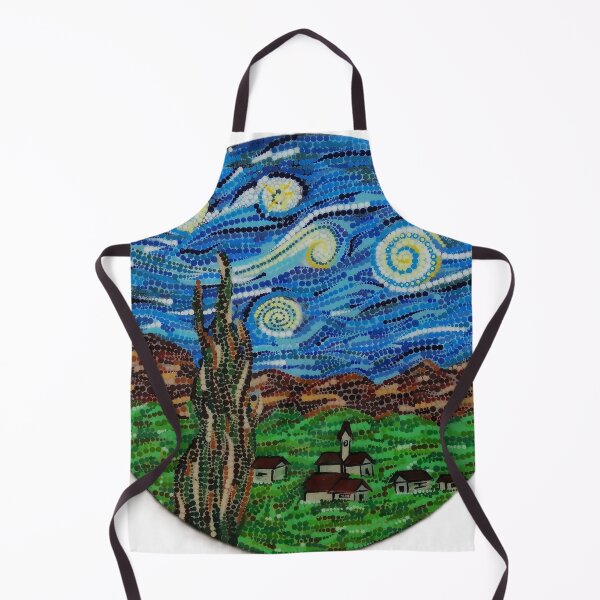 Item preview, The Starry Night in Pointillism designed and sold by ViaMandala.