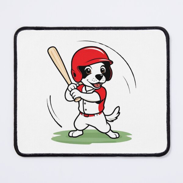Item preview, Dog Playing Baseball designed and sold by Majestic Paws.