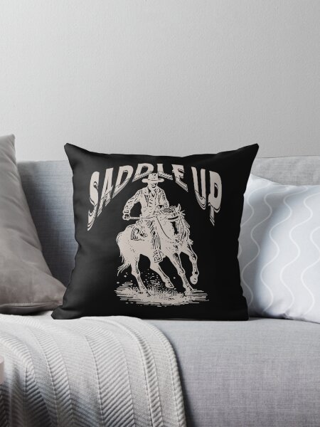 Item preview, Vintage-Style Saddle Up Cowboy on Horse - Tan designed and sold by WesternLocales.