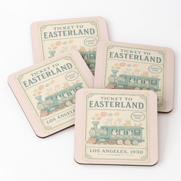 Item preview, Ticket to Easterland: A Vintage Los Angeles Bunny Ride" designed and sold by Globalcitytees.