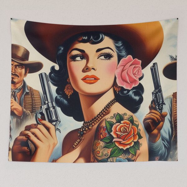 Item preview, Wild West Girl designed and sold by PulpVintage.