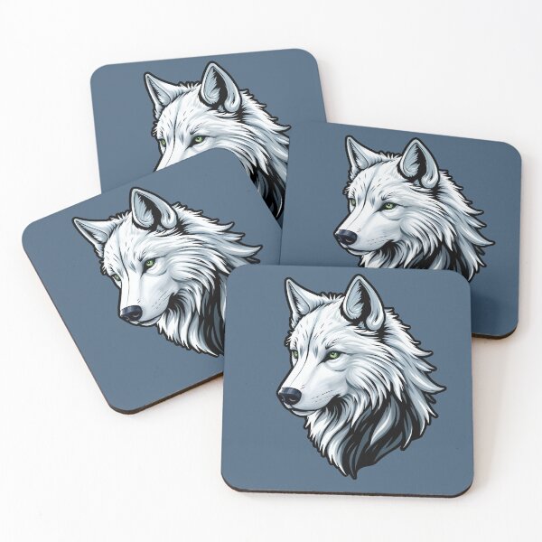 Item preview, White Wild Wolf - Arctic Alpha (she/her) designed and sold by Limitry.