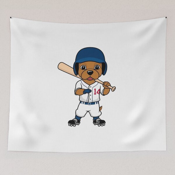 Item preview, Dog Playing Baseball designed and sold by Majestic Paws.