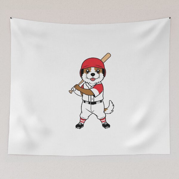 Item preview, Dog Playing Baseball designed and sold by Majestic Paws.