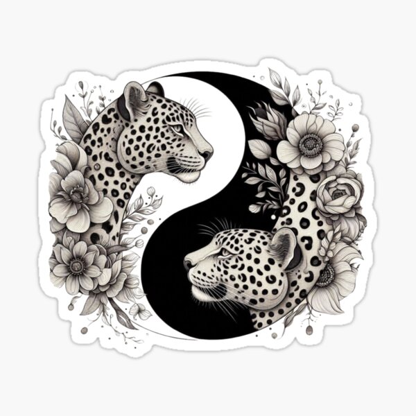 Artikel-Vorschau von Leoparden-Yin-Yang, designt und verkauft von PrometheanAppCo.