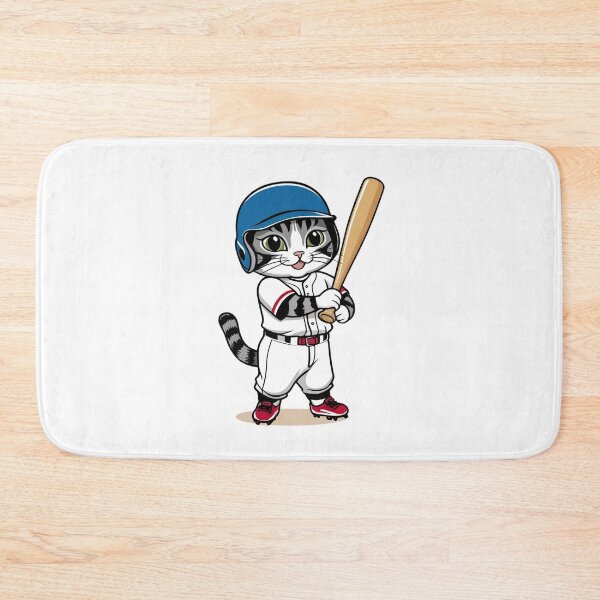 Item preview, Cat Playing Baseball designed and sold by Majestic Paws.