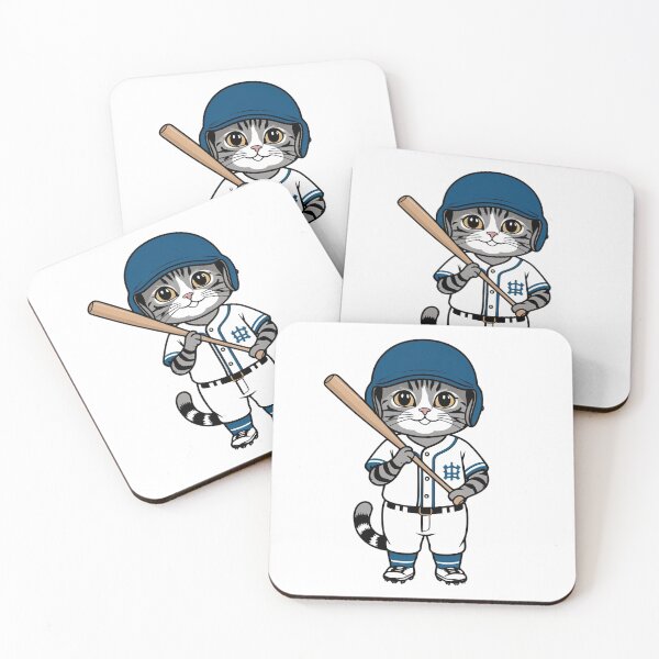 Item preview, Cat Playing Baseball designed and sold by Majestic Paws.