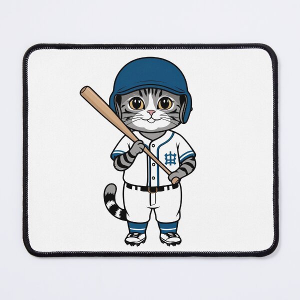 Item preview, Cat Playing Baseball designed and sold by Majestic Paws.