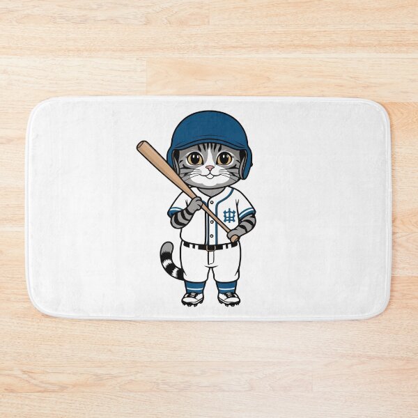 Item preview, Cat Playing Baseball designed and sold by Majestic Paws.