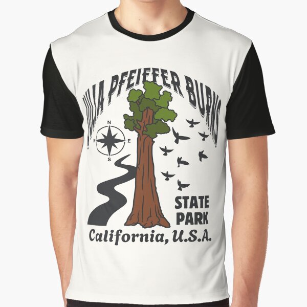 Item preview, Vintage-Style Julia Pfeiffer Burns State Park California - Black Text designed and sold by WesternLocales.