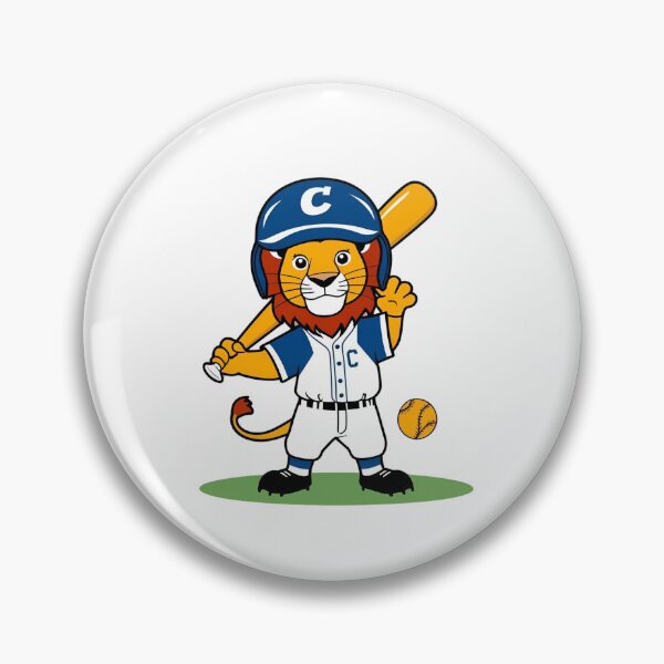 Item preview, Lion Playing Baseball designed and sold by Majestic Paws.