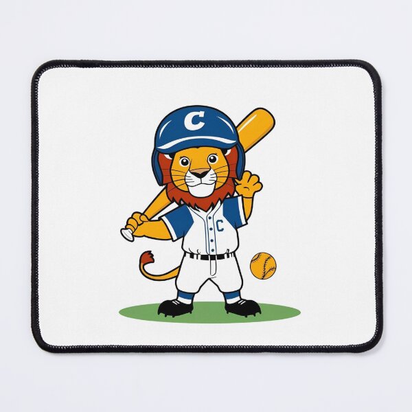 Item preview, Lion Playing Baseball designed and sold by Majestic Paws.