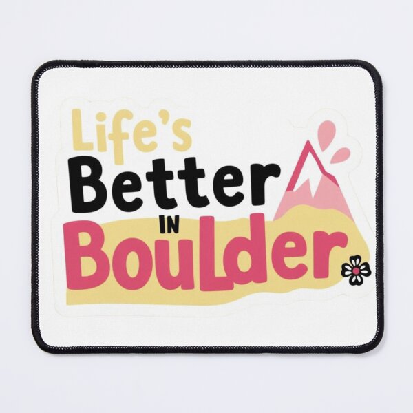 Item preview, Life's Better in Boulder Pink Mountains designed and sold by madie238.