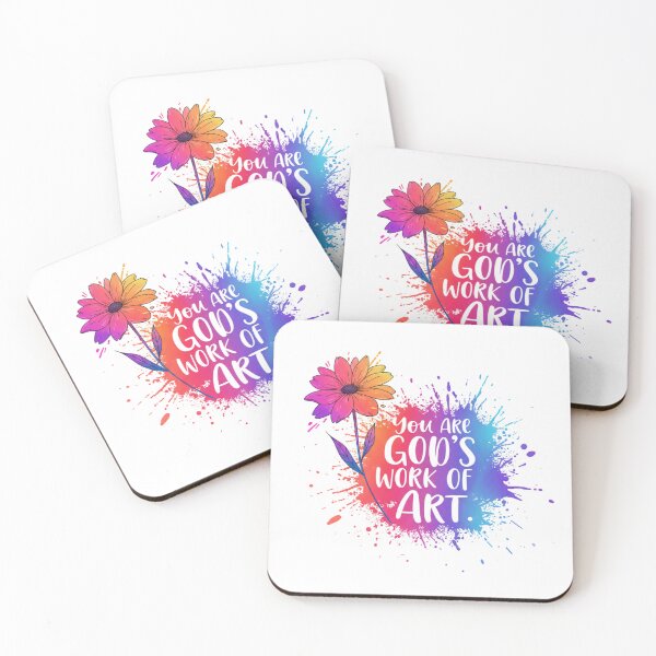 Item preview, You Are God's Work of Art, Floral Splatter designed and sold by Faithloveshop.