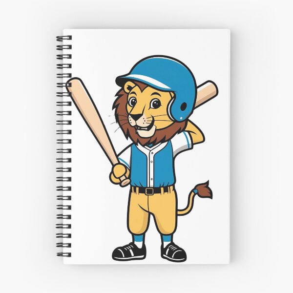 Item preview, Lion Playing Baseball designed and sold by Majestic Paws.