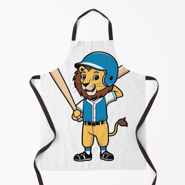 Item preview, Lion Playing Baseball designed and sold by Majestic Paws.