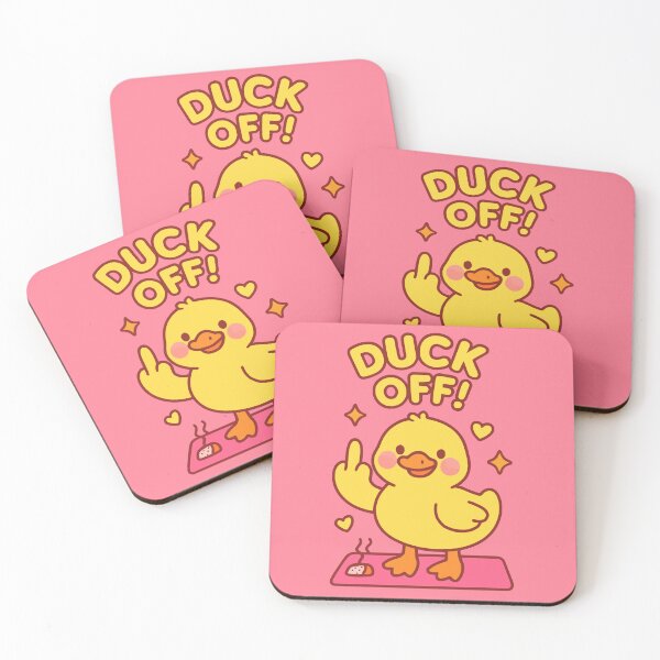 Item preview, Duck Off Kawaii Design – Sassy Funny Cute Animal Art designed and sold by Cheeky Companions.