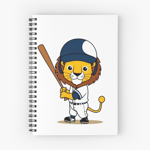 Item preview, Lion Playing Baseball designed and sold by Majestic Paws.