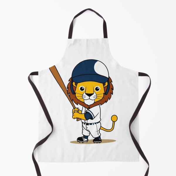 Item preview, Lion Playing Baseball designed and sold by Majestic Paws.