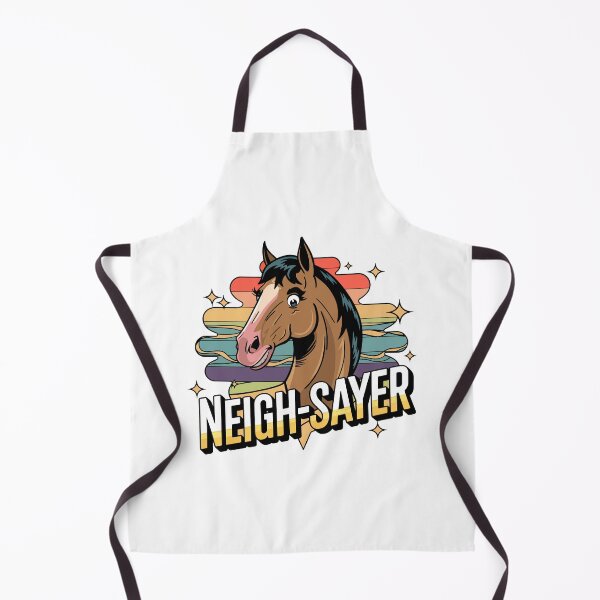 Item preview, Funny Horse Neigh-Sayer Retro Design designed and sold by WildlifeInc.