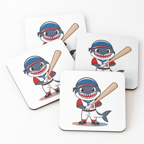 Item preview, Shark Playing Baseball designed and sold by Majestic Paws.