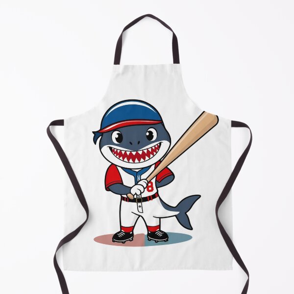 Item preview, Shark Playing Baseball designed and sold by Majestic Paws.