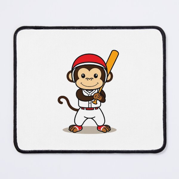 Item preview, Monkey Playing Baseball designed and sold by Majestic Paws.