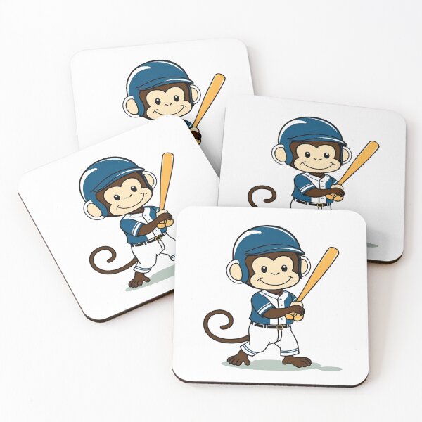 Item preview, Monkey Playing Baseball designed and sold by Majestic Paws.