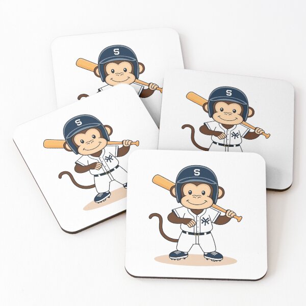 Item preview, Monkey Playing Baseball designed and sold by Majestic Paws.