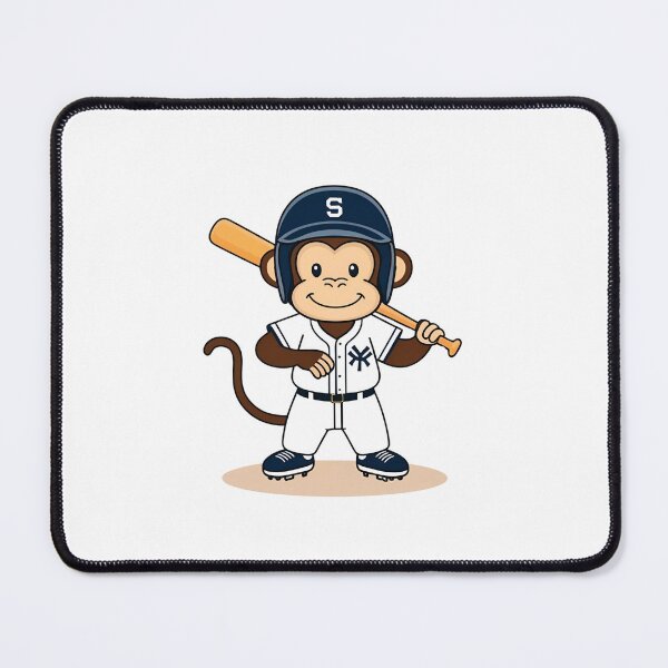 Item preview, Monkey Playing Baseball designed and sold by Majestic Paws.
