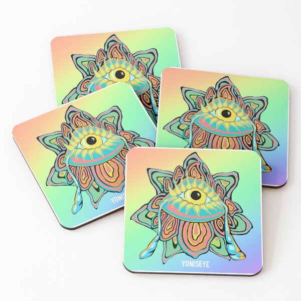 Item preview, Yoni Rainbow Flower Trip 1/6 (soft gradient background) | Yonis Eye | Frisoli designed and sold by Alexandria Frisoli.