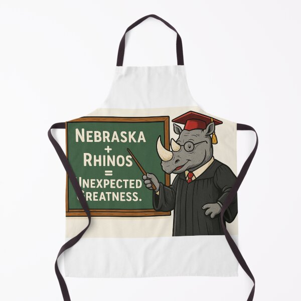 Item preview, Nebraska Rhinos: Ivy League Horns Meet Cornfield Logic designed and sold by POD DYNASTY.