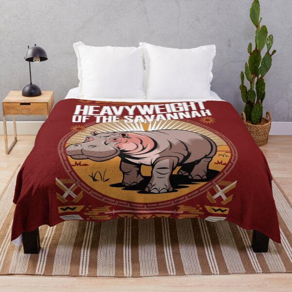 Item preview, Hippo Power Heavyweight Savannah Design designed and sold by WildlifeInc.