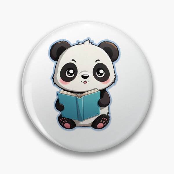 Item preview, Panda reading a  book for book lover, reader, teacher librarian designed and sold by AnimalMenagerie.
