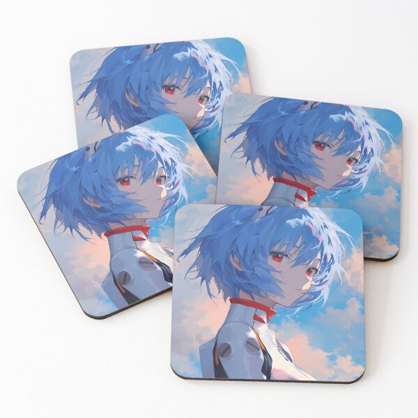 Item preview, Neon Rei Ayanami Evangelion Anime Calm Blue Sky Plugsuit Portrait Serene View designed and sold by rivettlihuiq.