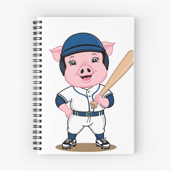 Item preview, Pig Playing Baseball designed and sold by Majestic Paws.