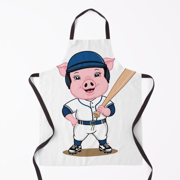 Item preview, Pig Playing Baseball designed and sold by Majestic Paws.