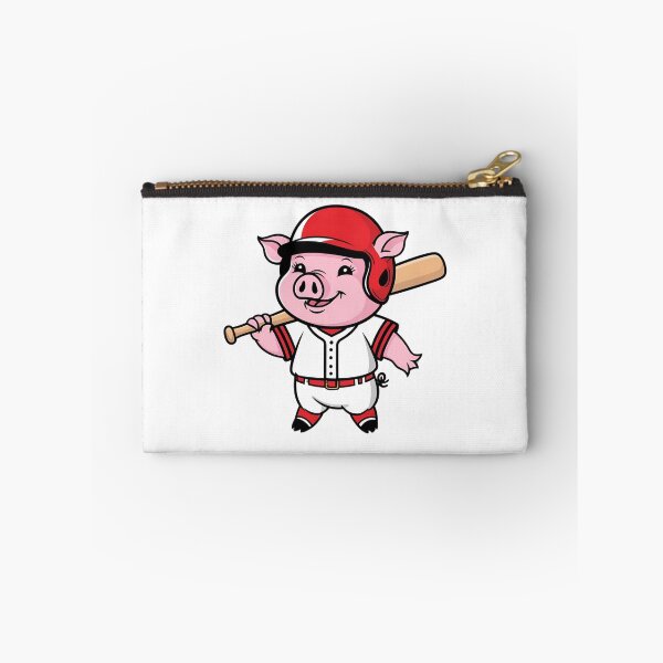 Item preview, Pig Playing Baseball designed and sold by Majestic Paws.