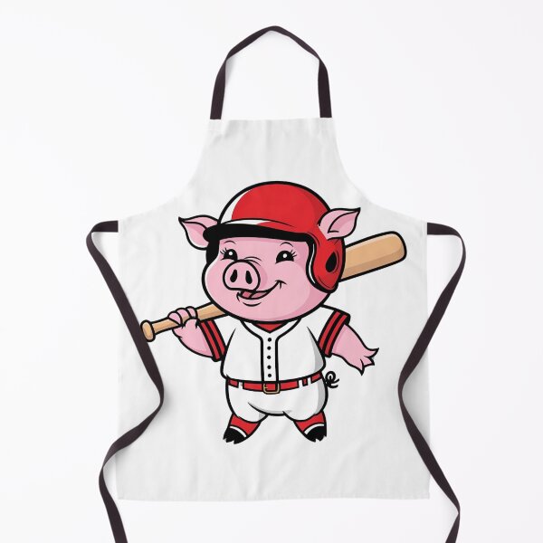 Item preview, Pig Playing Baseball designed and sold by Majestic Paws.