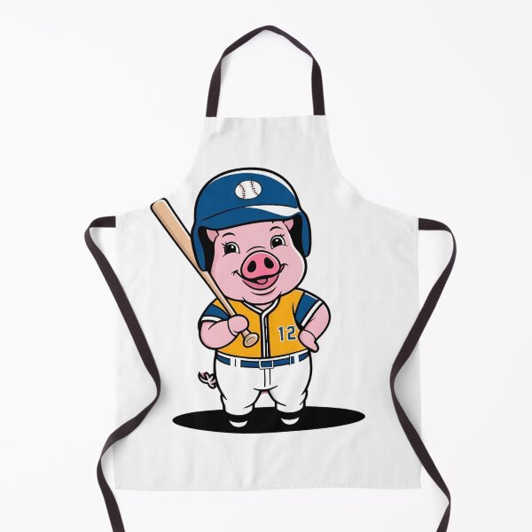 Item preview, Pig Playing Baseball designed and sold by Majestic Paws.