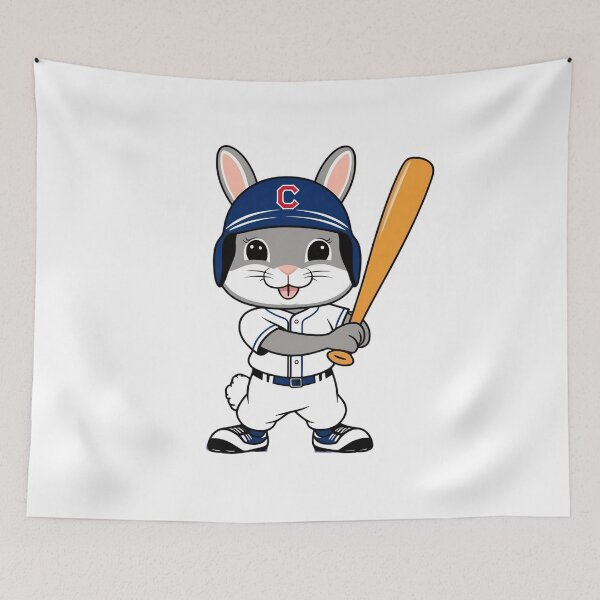 Item preview, Rabbit Playing Baseball designed and sold by Majestic Paws.