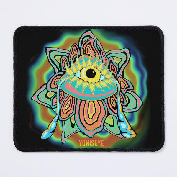 Item preview, Yoni Rainbow Flower Trip 4/6 (black vignette) | Yonis Eye | Frisoli designed and sold by Alexandria Frisoli.