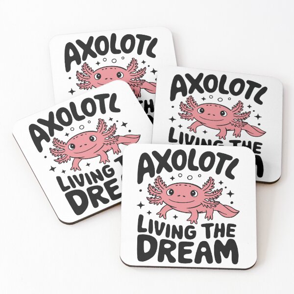 Item preview, Cute Axolotl Living the Dream Funny Amphibian Design designed and sold by WildlifeInc.