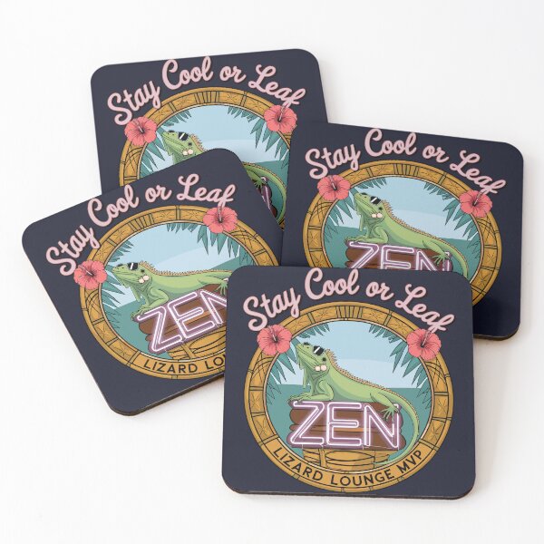 Item preview, Zen Lizard Lounge – Stay Cool or Leaf Tropical Reptile Vibes designed and sold by WildlifeInc.