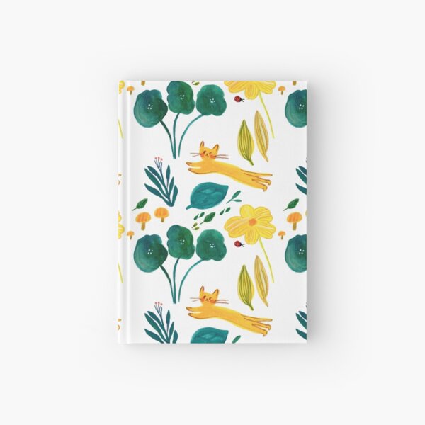 Item preview, Kitten Garden – Whimsical Floral Pattern designed and sold by NoriMori.