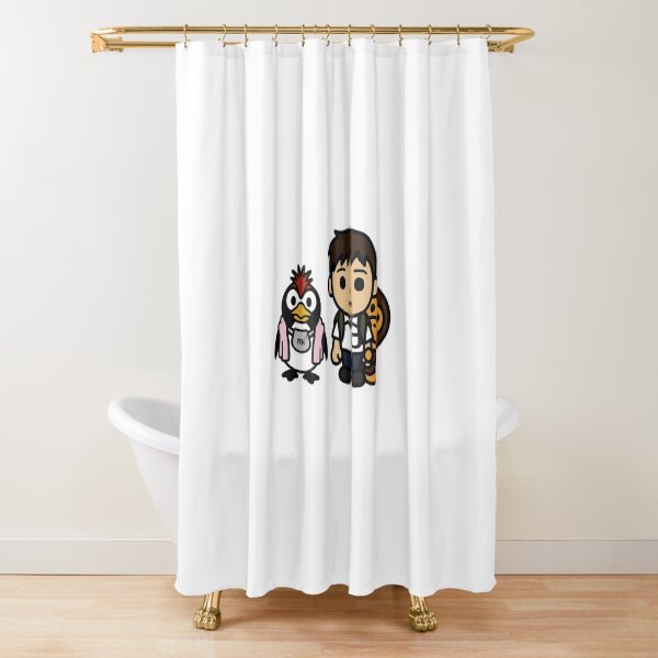 Milo: eat, sleep, gym Shower Curtain