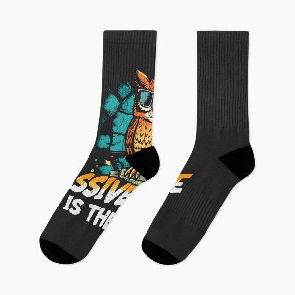 Item preview, Passive Income is the Goal Owl Design designed and sold by FoxyJags.