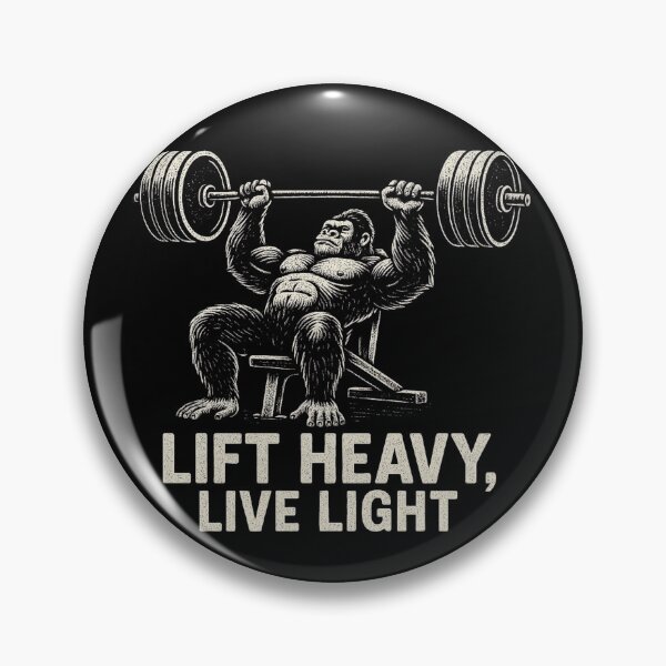 Artikelvorschau, Heben Sie schwer, leben Sie leicht – Gorilla Bench Press Vintage Gym Tee entworfen und verkauft von Bobo-fish.