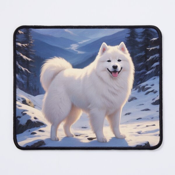 Item preview, Sunrise Samoyed Dog Mountain Landscape designed and sold by ChaosReigns91.